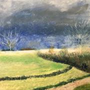 Franc oise paysage de l astarac pastel gras 03 2021