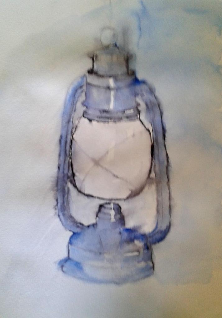 Michelle lampe étape 2 aquarelle 03-12-2016