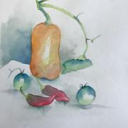 Monique c butternut et le gumes d e te aquarelle 03 2021