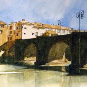 Nicole pont de limoux croquis aquarelle 05 2020