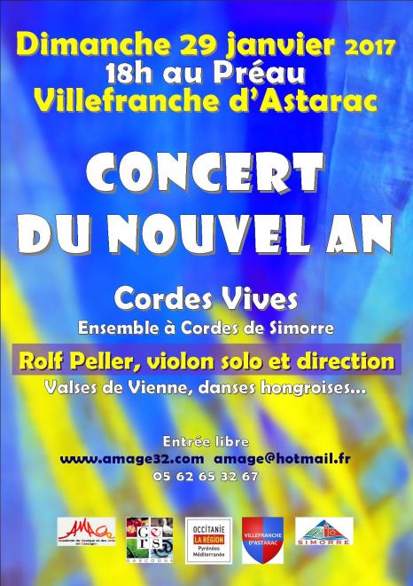 Amage affiche concert nouvel an 2017